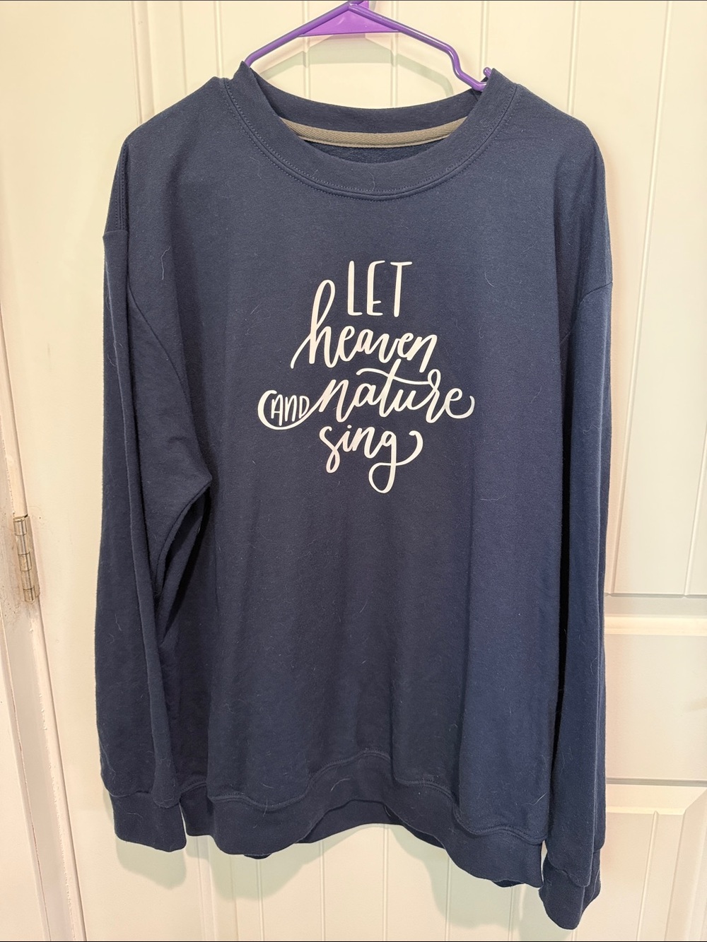 Navy Blue Christian sweatshirt